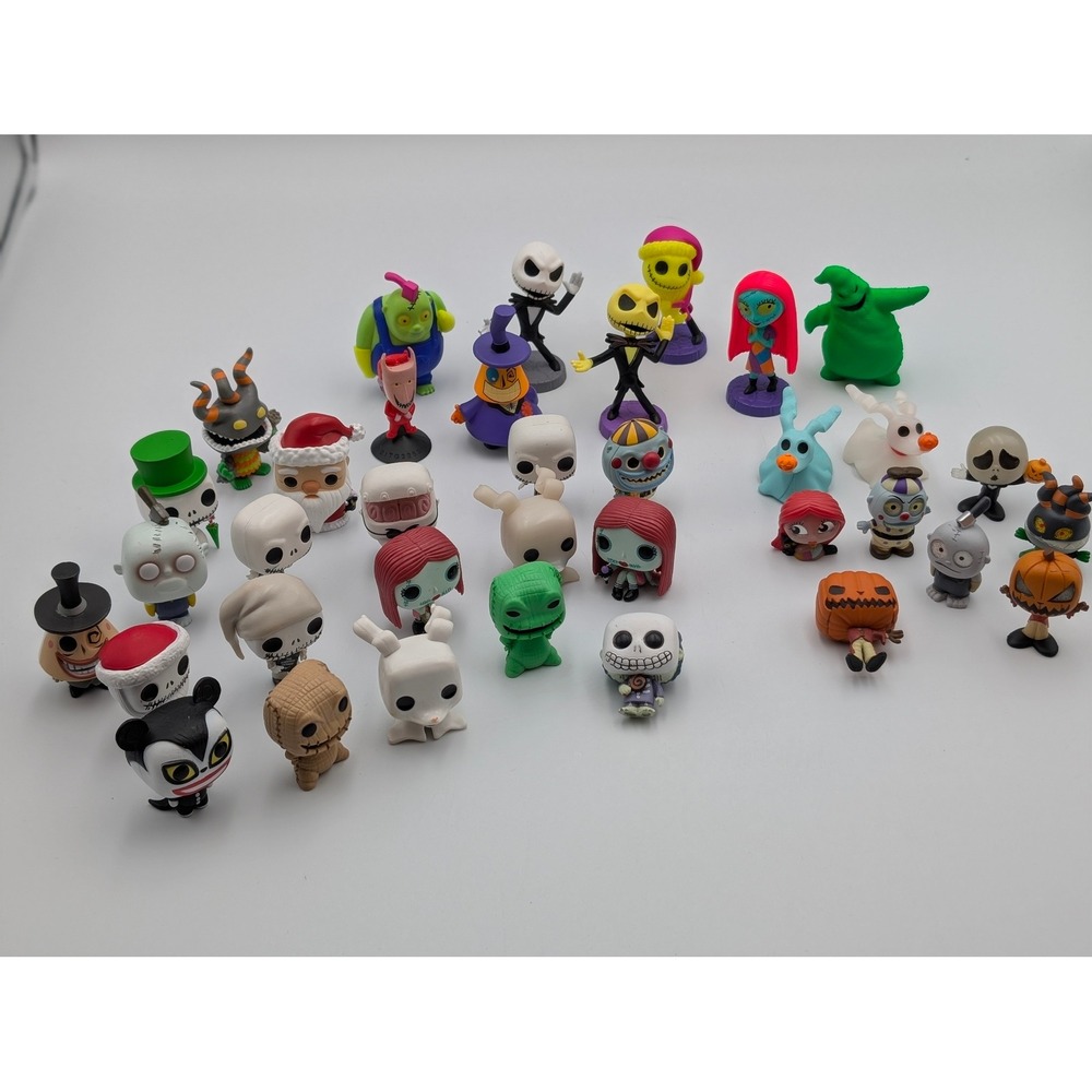 Disney Tim Burton's Nightmare Before Christmas Mystery Mini Figure Lot 29 Pieces
